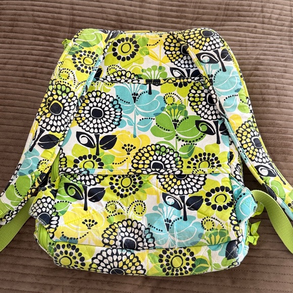 Vera Bradley Limes Up Qulited Laptop Travel Backpack - Picture 6 of 16